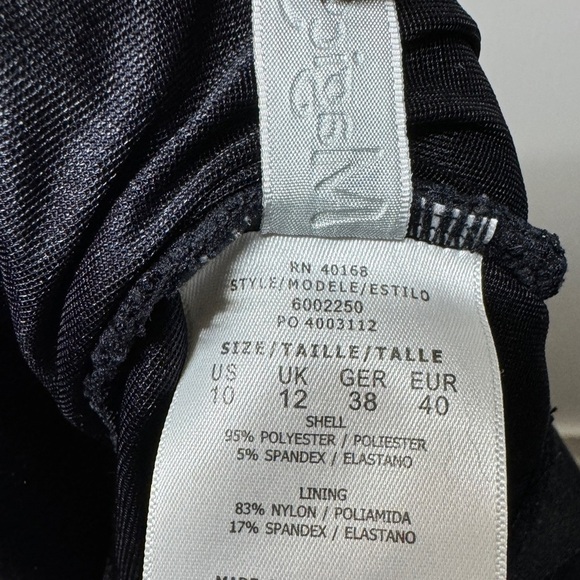 Magicsuit Black Gold Metallic Halter Bikini Tie Neck Swim Top Size 10 - Picture 13 of 13